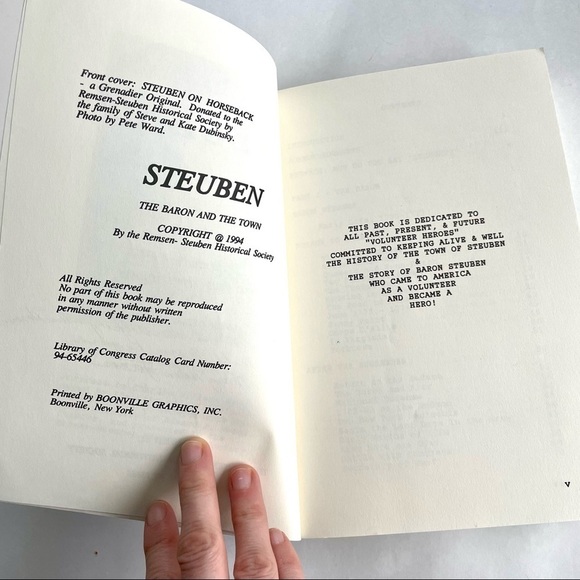 Paperback Softcover Book Steuben The Baron and the Town Remsen Historical - Picture 7 of 13
